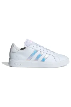 Sneakers bianche con dettagli iridescenti Adidas Grand Court Base 2.0