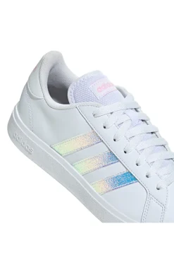 Sneakers bianche con dettagli iridescenti Adidas Grand Court Base 2.0