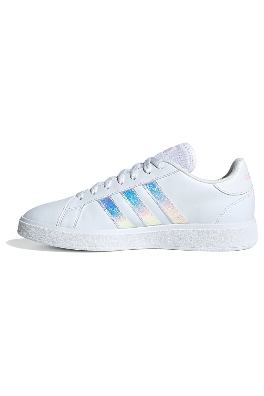 Sneakers bianche con dettagli iridescenti Adidas Grand Court Base 2.0