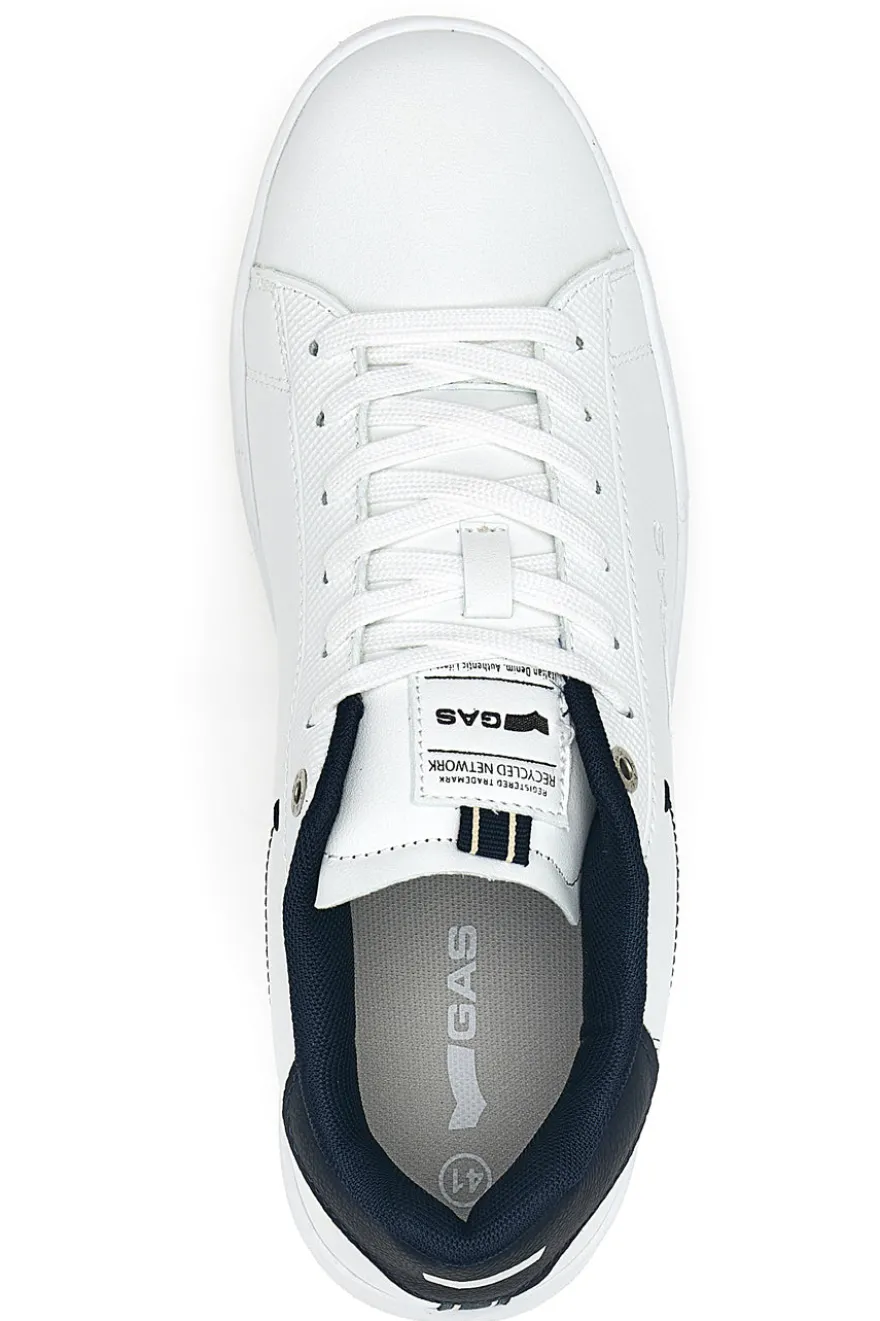 Sneakers bianche con dettagli blu Gas Sammy Ltx