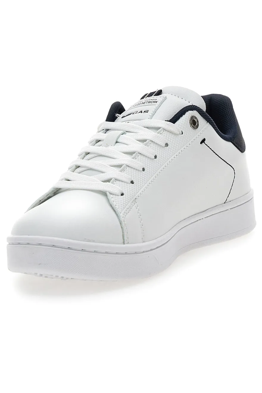 Sneakers bianche con dettagli blu Gas Sammy Ltx