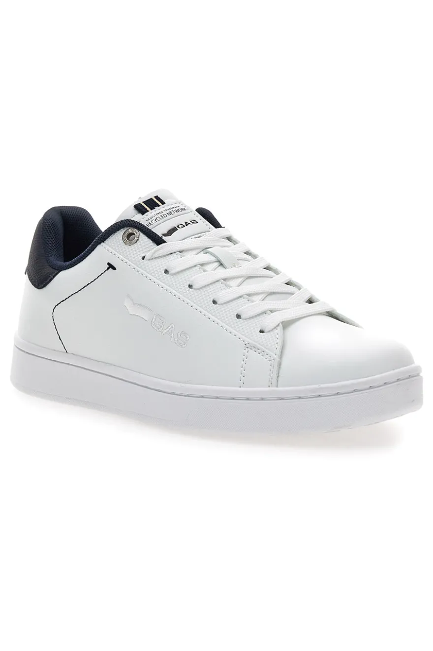 Sneakers bianche con dettagli blu Gas Sammy Ltx