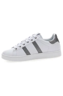 Sneakers bianche con dettagli glitterati Cotton belt YARD METAL