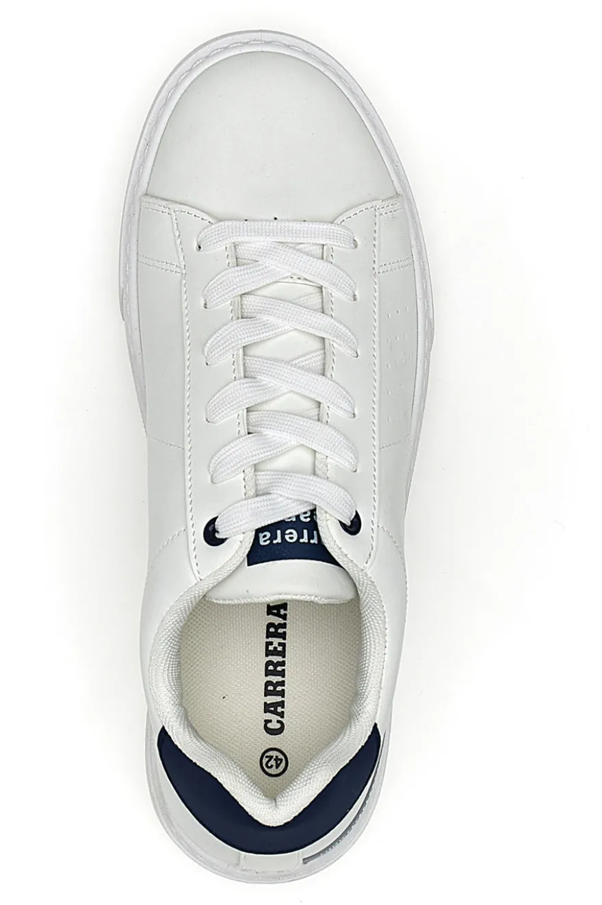 Sneakers Bianche con Dettagli Blu CARRERA CAM27104