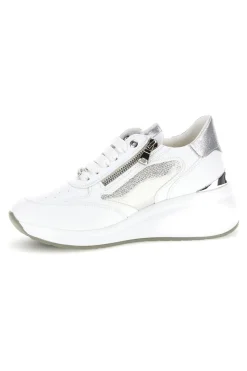 Sneakers bianche con dettagli silver Mariella Burani 52100C1441