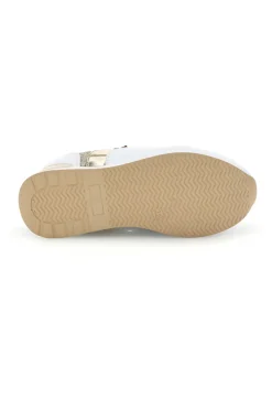 Sneakers bianche con dettagli dorati platform Laura Biagiotti 8481C9758