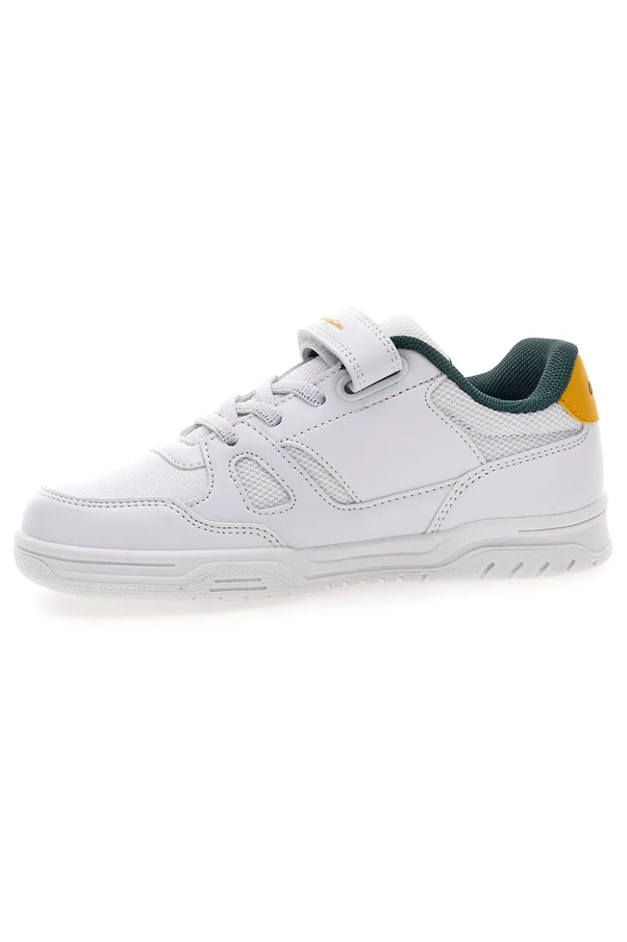 Sneakers bianche con dettagli verdi e gialli Champion CLY 87 B PS