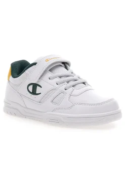 Sneakers bianche con dettagli verdi e gialli Champion CLY 87 B PS