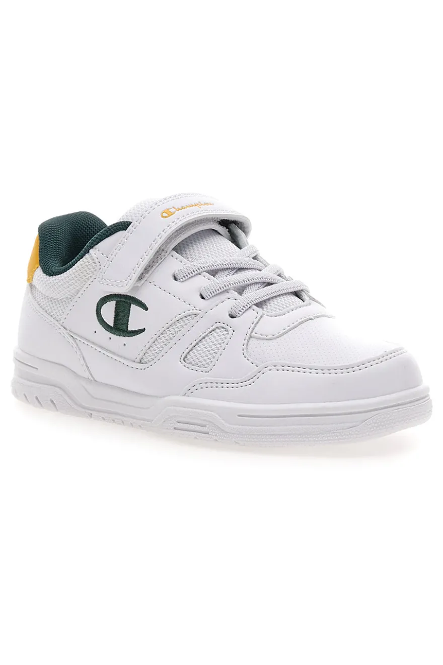 Sneakers bianche con dettagli verdi e gialli Champion CLY 87 B PS