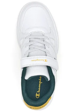Sneakers bianche con dettagli verdi e gialli Champion CLY 87 B PS