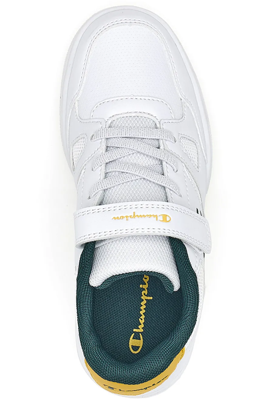 Sneakers bianche con dettagli verdi e gialli Champion CLY 87 B PS