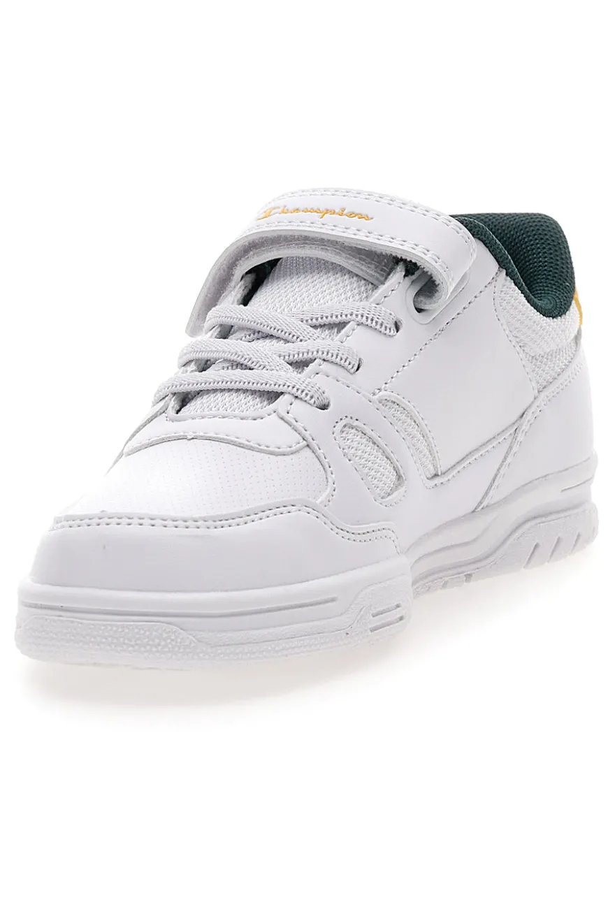 Sneakers bianche con dettagli verdi e gialli Champion CLY 87 B PS