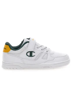 Sneakers bianche con dettagli verdi e gialli Champion CLY 87 B PS