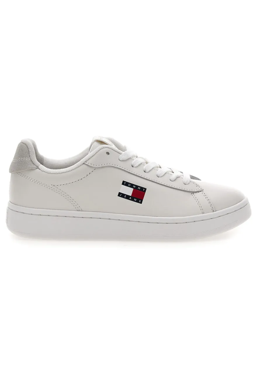 Sneakers bianche con dettagli grigi in pelle Tommy jeans Archive ’98