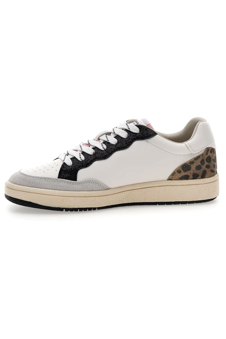 Sneakers bianche con dettagli animalier Pittarello Capsule BT261130001
