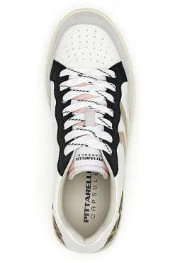 Sneakers bianche con dettagli animalier Pittarello Capsule BT261130001