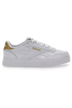 Sneakers Bianche Con Dettagli Oro Reebok Court Advance Bold
