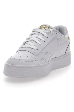 Sneakers Bianche Con Dettagli Oro Reebok Court Advance Bold