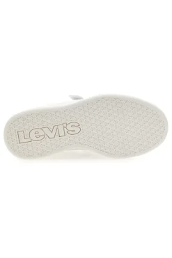 Sneakers bianche con dettaglio blu navy Levi's Bell JR