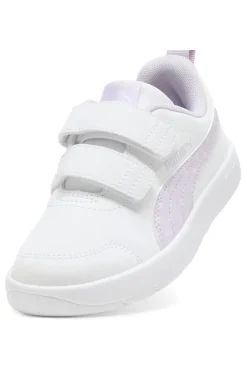 Sneakers Bianche con Dettagli Lilla i Pois e Velcro PUMA Courtflex V3 Dotty V PS