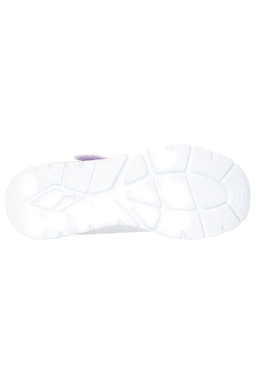 Sneakers bianche con dettagli metallici e chiusura adattiva Skechers Uno Lite 2.0 Vivid Metallic