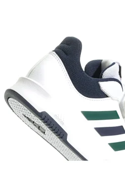 Sneakers bianche con dettagli blu e verdi chiusura a strappo Adidas Tensaur Sport 2.0 CF K