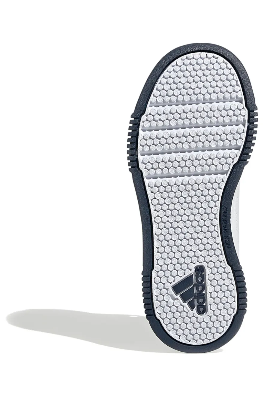 Sneakers bianche con dettagli blu e verdi chiusura a strappo Adidas Tensaur Sport 2.0 CF K