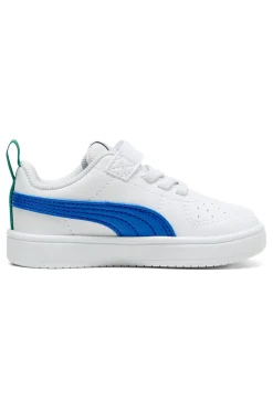 Sneakers bianche con dettagli blu e passante posteriore Puma Rickie AC+ Inf
