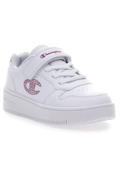 Sneakers Bianche con dettagli Rosa CHAMPION RD18 PLATFORM GLITTER G PS