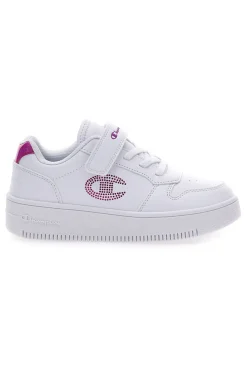 Sneakers Bianche con dettagli Rosa CHAMPION RD18 PLATFORM GLITTER G PS