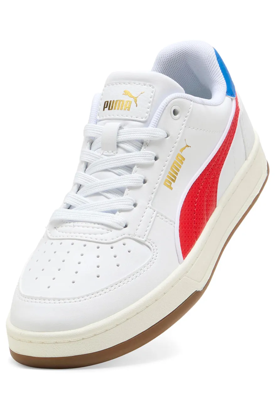Sneakers bianche con dettagli rossi e blu Puma CAVEN 2.0 RETRO JR