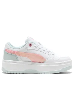 Sneakers bianche con dettagli rosa e azzurri platform Puma Rebound Femme Space Belle Jr