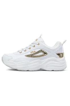 Sneakers bianche con dettagli oro e suola chunky Fila FFW0586