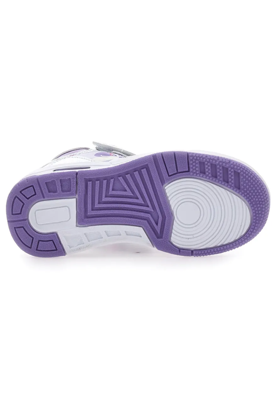 Sneakers bianche con dettagli viola Frozen D13188MC