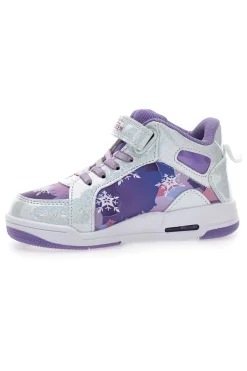 Sneakers bianche con dettagli viola Frozen D13188MC