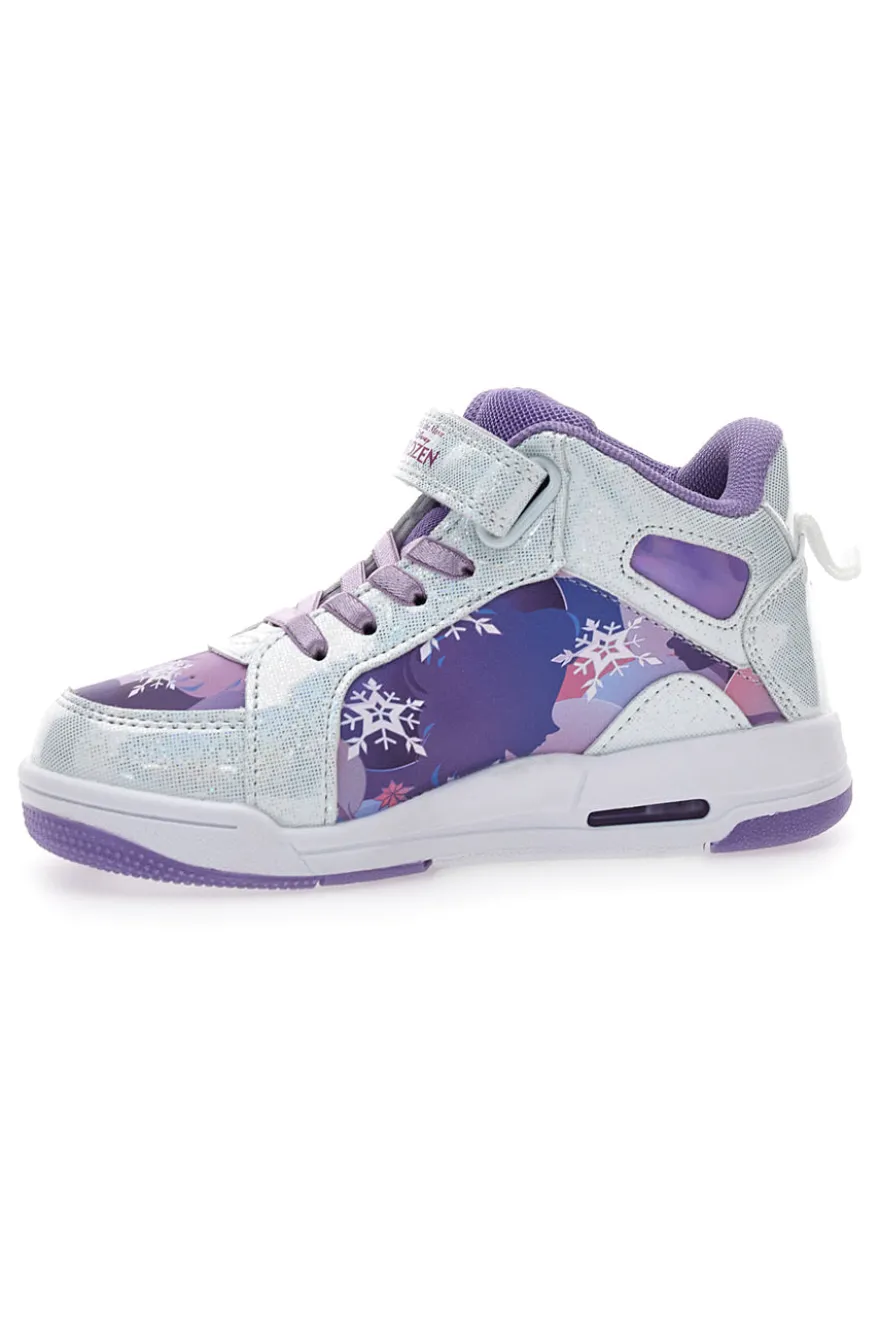 Sneakers bianche con dettagli viola Frozen D13188MC