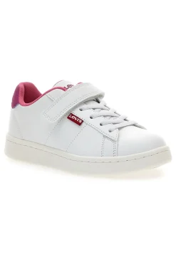 Sneakers bianche con dettagli fucsia Levi's Bell JR