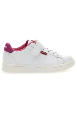 Sneakers bianche con dettagli fucsia Levi's Bell JR