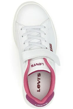 Sneakers bianche con dettagli fucsia Levi's Bell JR