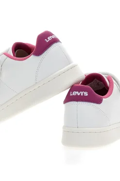 Sneakers bianche con dettagli fucsia Levi's Bell JR