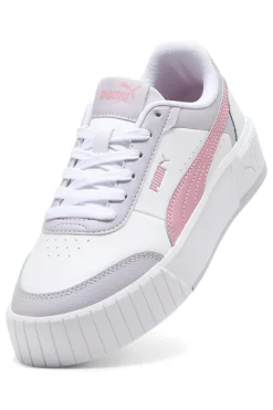 Sneakers bianche con dettagli rosa in materie sintetiche Puma Carina Mia