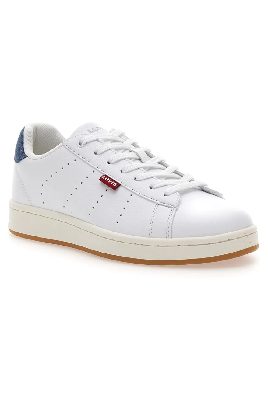 Sneakers Bianche con Dettaglio Posteriore Blu LEVI'S AVENUE