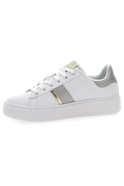 Sneakers Bianche con Dettagli Dorati COTTON BELT ANNUNZIATA LTH
