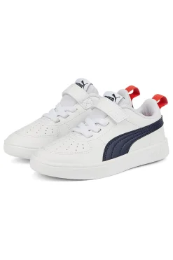 Sneakers bianche con dettagli blu e rossi Puma Rickie AC+ PS