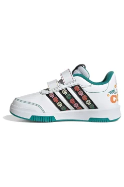 Sneakers bianche con dettagli colorati chiusura a strappo Adidas Tensaur Coco CF K