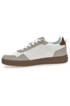 Sneakers bianche con dettagli marroni Cotton belt HOOK CVS