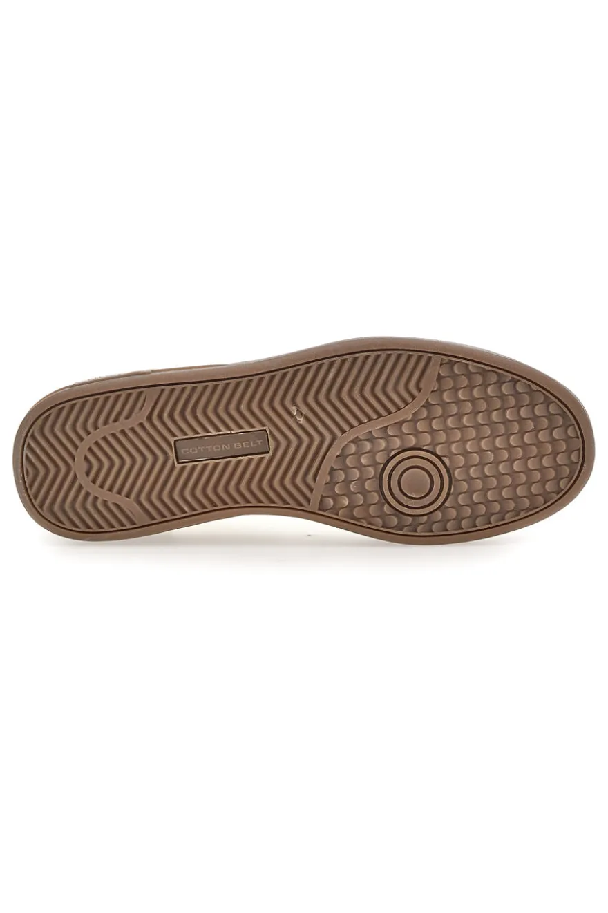 Sneakers bianche con dettagli marroni Cotton belt HOOK CVS