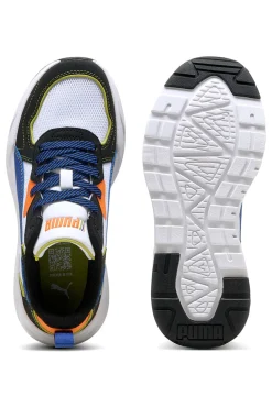 Sneakers Bianche con Dettagli Blu e Arancione PUMA TRINITY LITE STARBLITZ JR