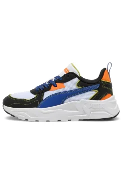 Sneakers Bianche con Dettagli Blu e Arancione PUMA TRINITY LITE STARBLITZ JR