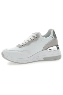 Sneakers Bianche con Dettagli Argentati Laura Biagiotti 8923